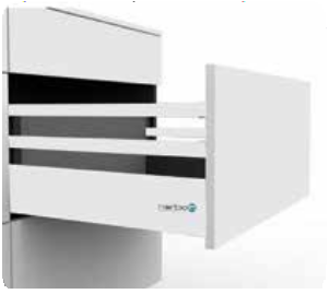 Trueliving TANDEM SLIDE WHITE WITH DOUBLE SQUARE GALLERY (8")