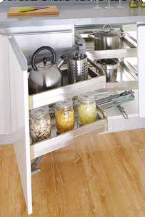Trueliving_SATIN MAGIC CORNER (SOFT CLOSE) White 38"*20"*20"