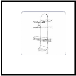 Trueliving_BATHROOM SHELF LARGE_Metal Silver *12''6''21''
