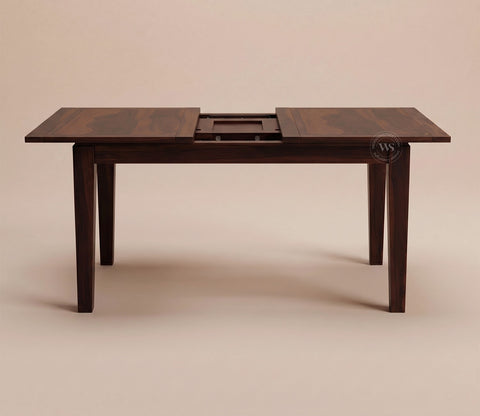 Tim Extendable 4 Seater Dining Table (Walnut Finish)