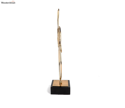Sleek Petals Table Decor Ornament (L, Gold)