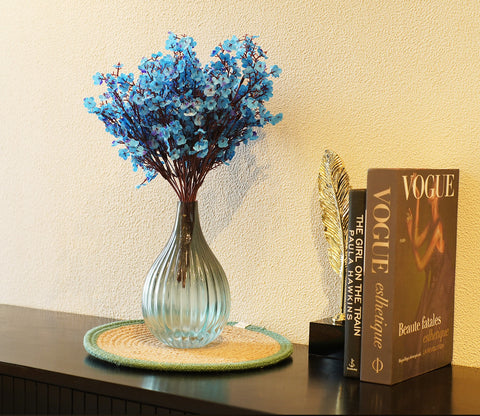 Harmony Gypsophila Artificial Flower- Set Of 5 (Blue)