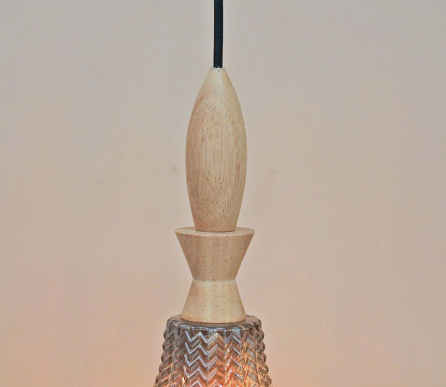 Miera Glass Pendant Light (Smokey Grey)