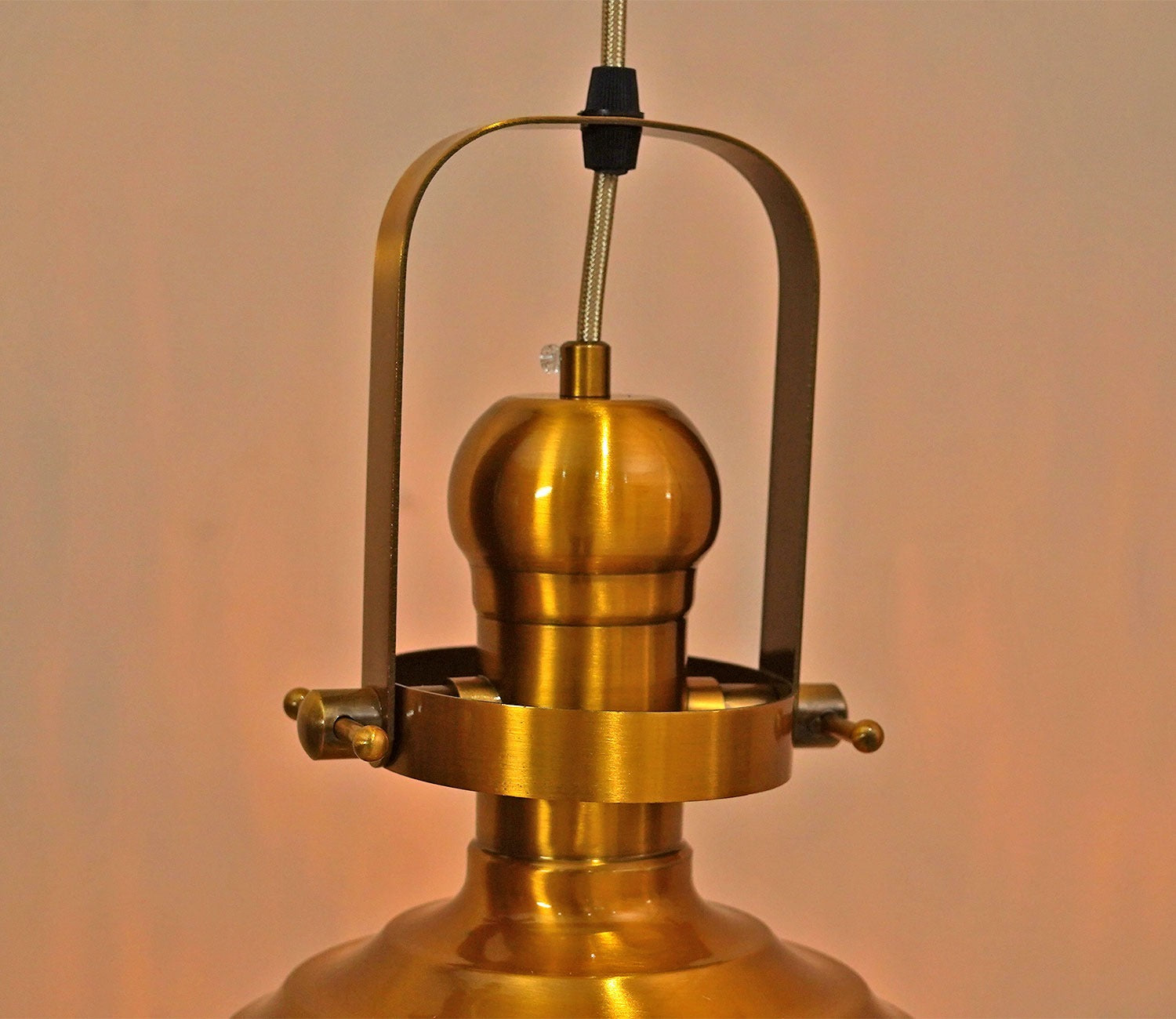 Sylvia Glass Lampshade Hanging Lights (Amber)