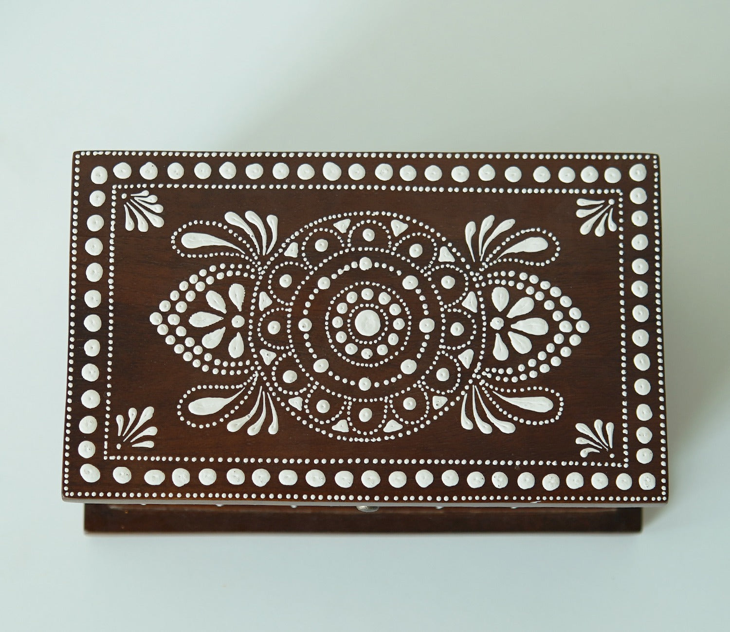 Medhini Hand Painted Solid Wood Jewellery Box