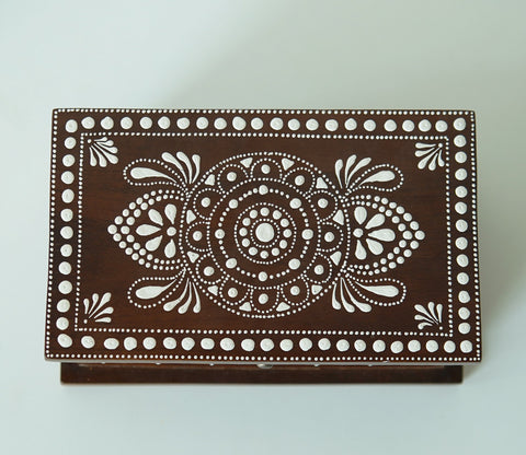 Medhini Hand Painted Solid Wood Jewellery Box