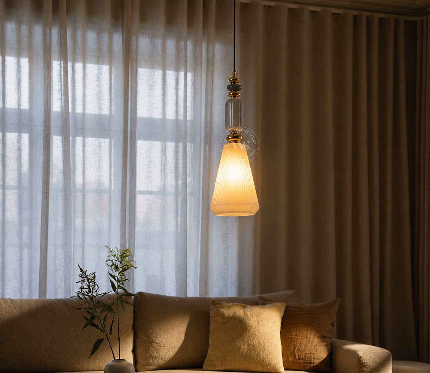 Savoy Glass Ceiling Hanging Lights