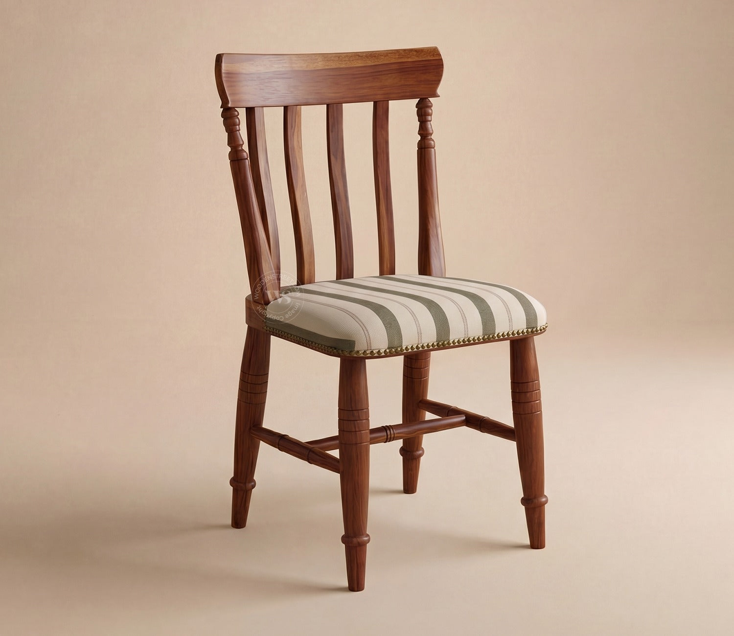 Misha Sheesham Wood Dining Chair (Teak Finish)
