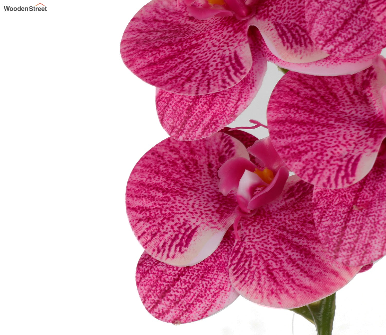Bloom Artificial Orchid Flower Stick- Set Of 5 (Pink)