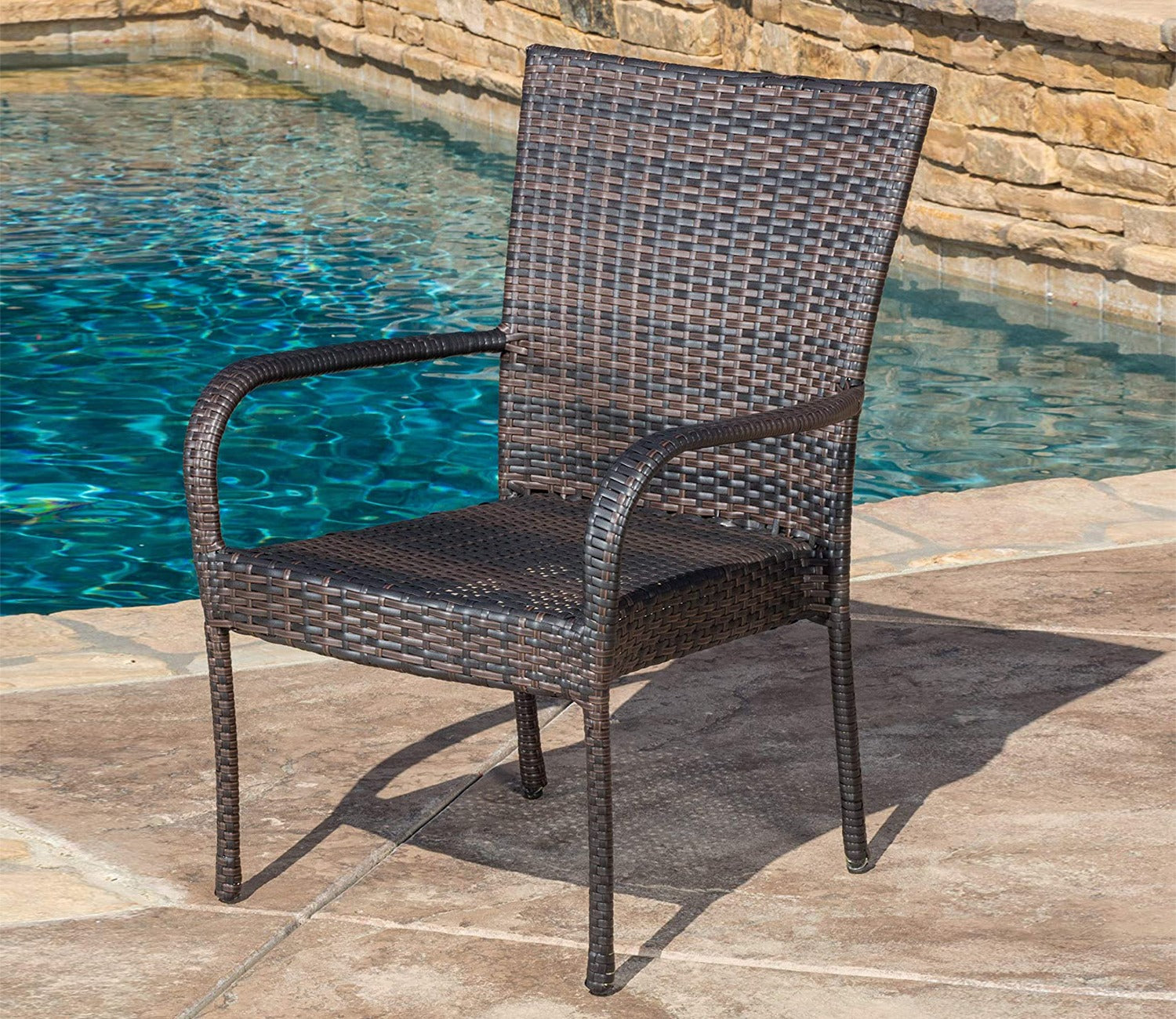 Dark Brown 4 Seater Outdoor Furniture Set