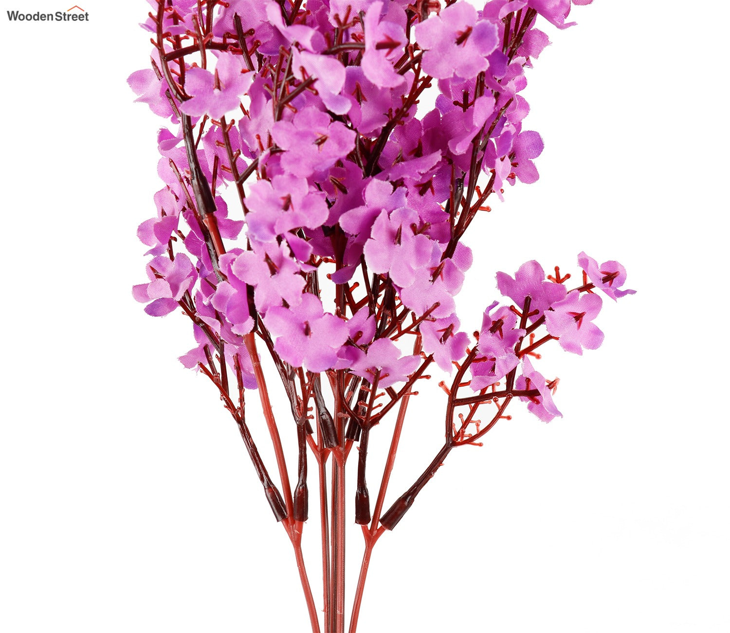 Harmony Gypsophila Artificial Flower- Set Of 5 (Purple)