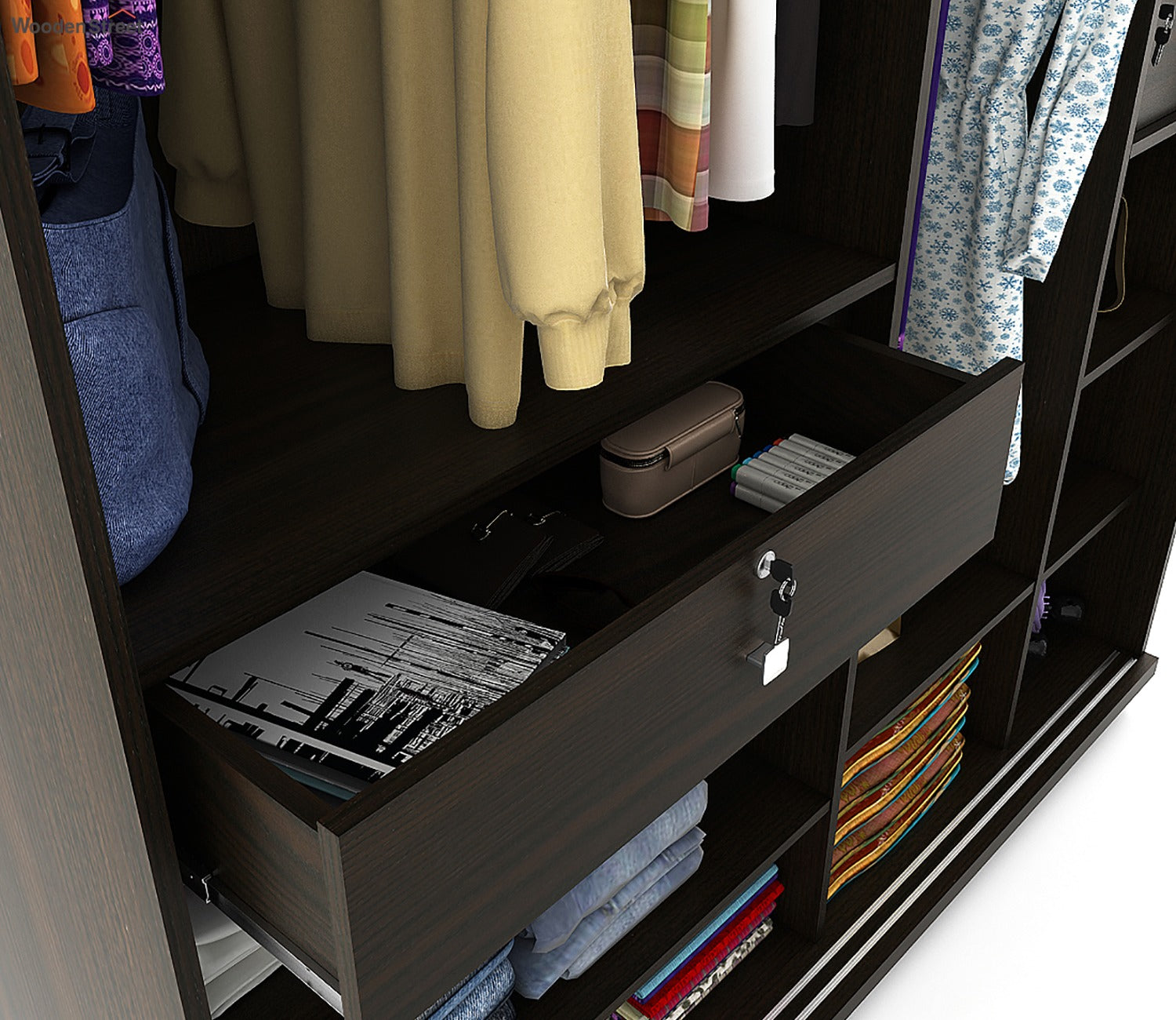 Maple 2 Door Sliding Wardrobe
