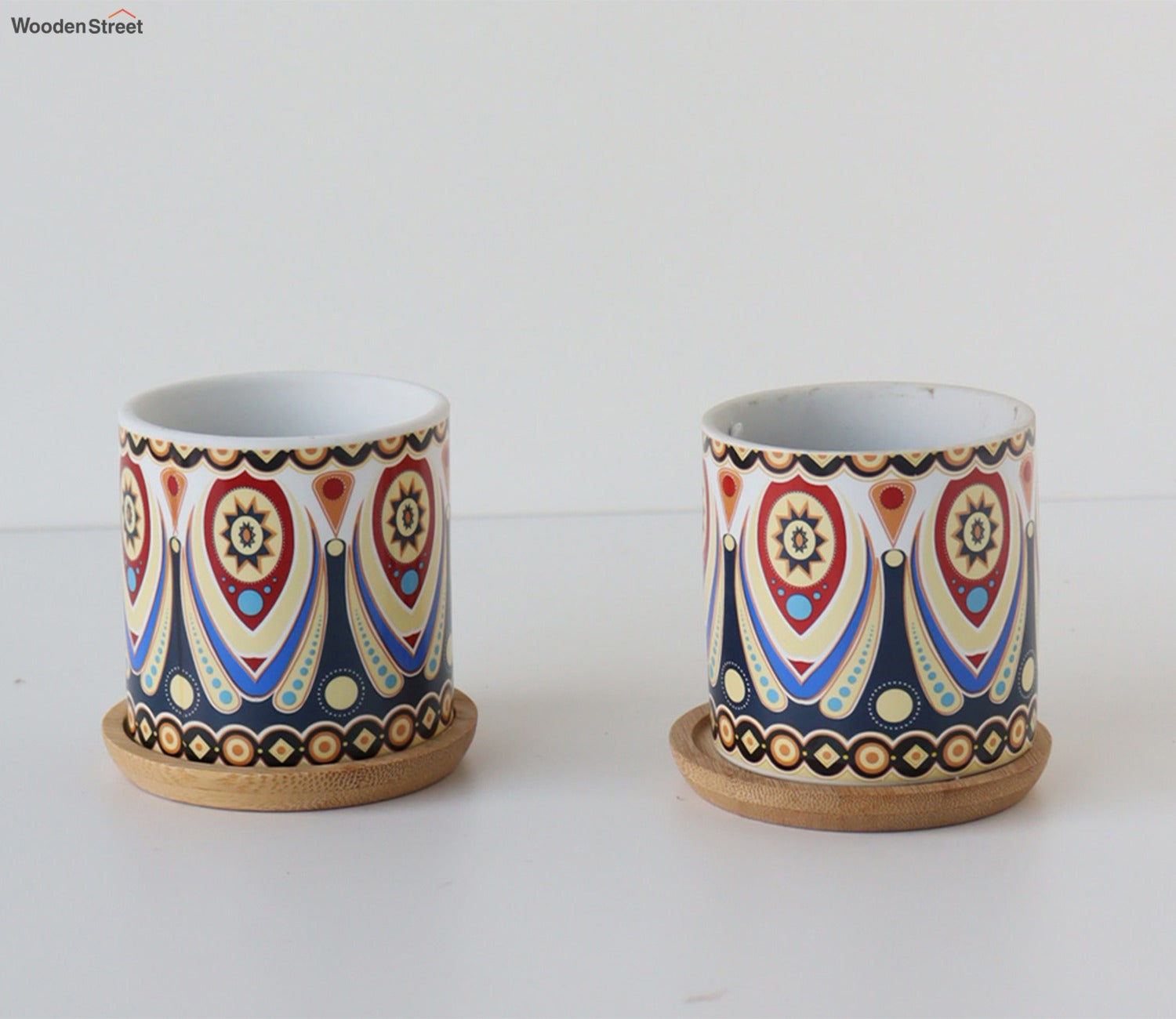 Orange Colourful Dramatic Vase Set