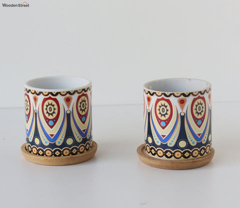 Orange Colourful Dramatic Vase Set
