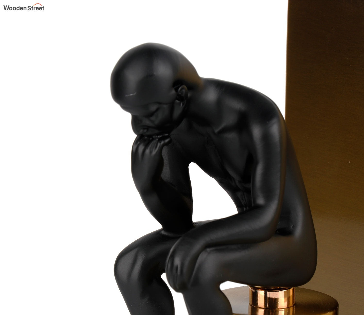 Enigmatic Black And Gold Book End