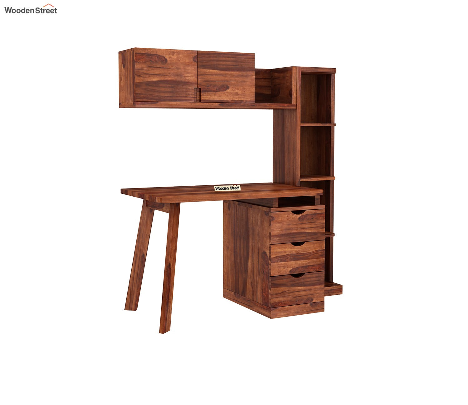 Grande Kids Study Table With Drawers (Honey Finish)