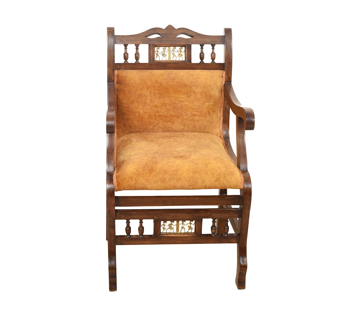 Bishop Single Seater Sofa in Teakwood with Walnut Finish