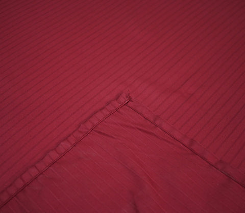 Ruby Classic Stripe King Size Bedsheet (Maroon)