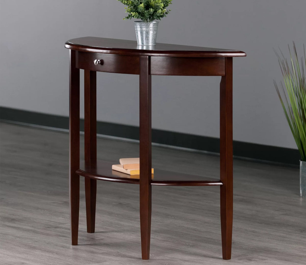 Premium Indian Rosewood Wooden Console Table (Brown)