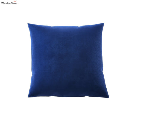 Cupid Velvet Cushion Cover - Pack of 1 (18 x 18 inch, Indigo Blue)