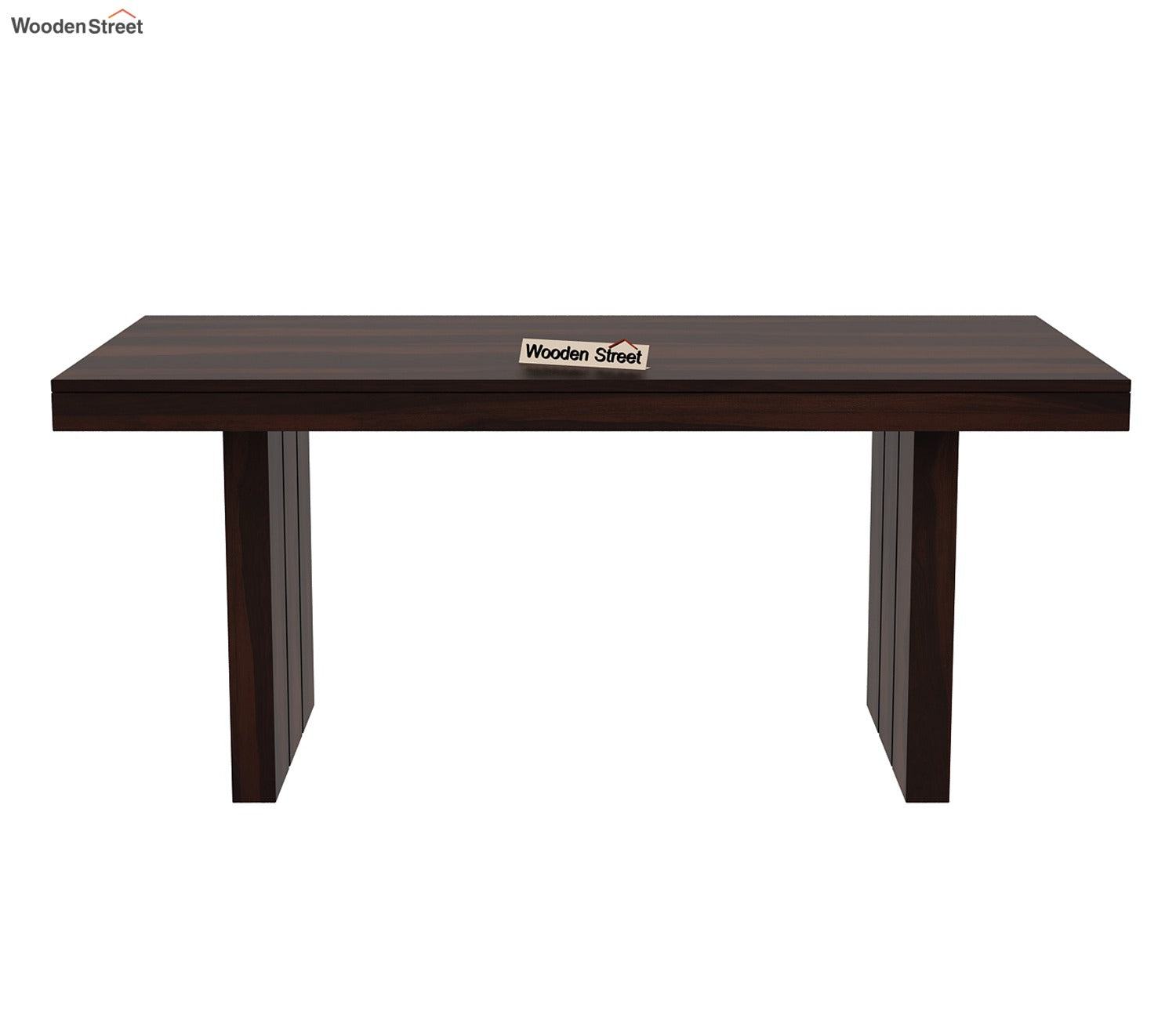 Wertex 6 Seater Dining Table (Walnut Finish)