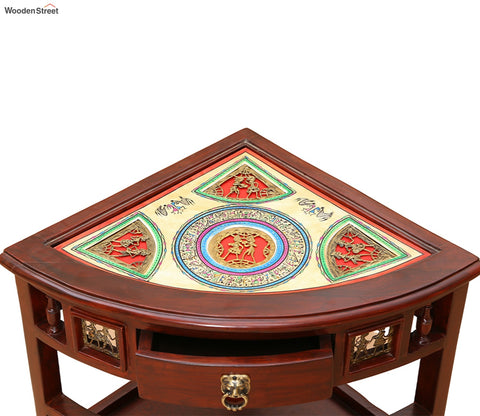 Quadro Corner Table with Storage