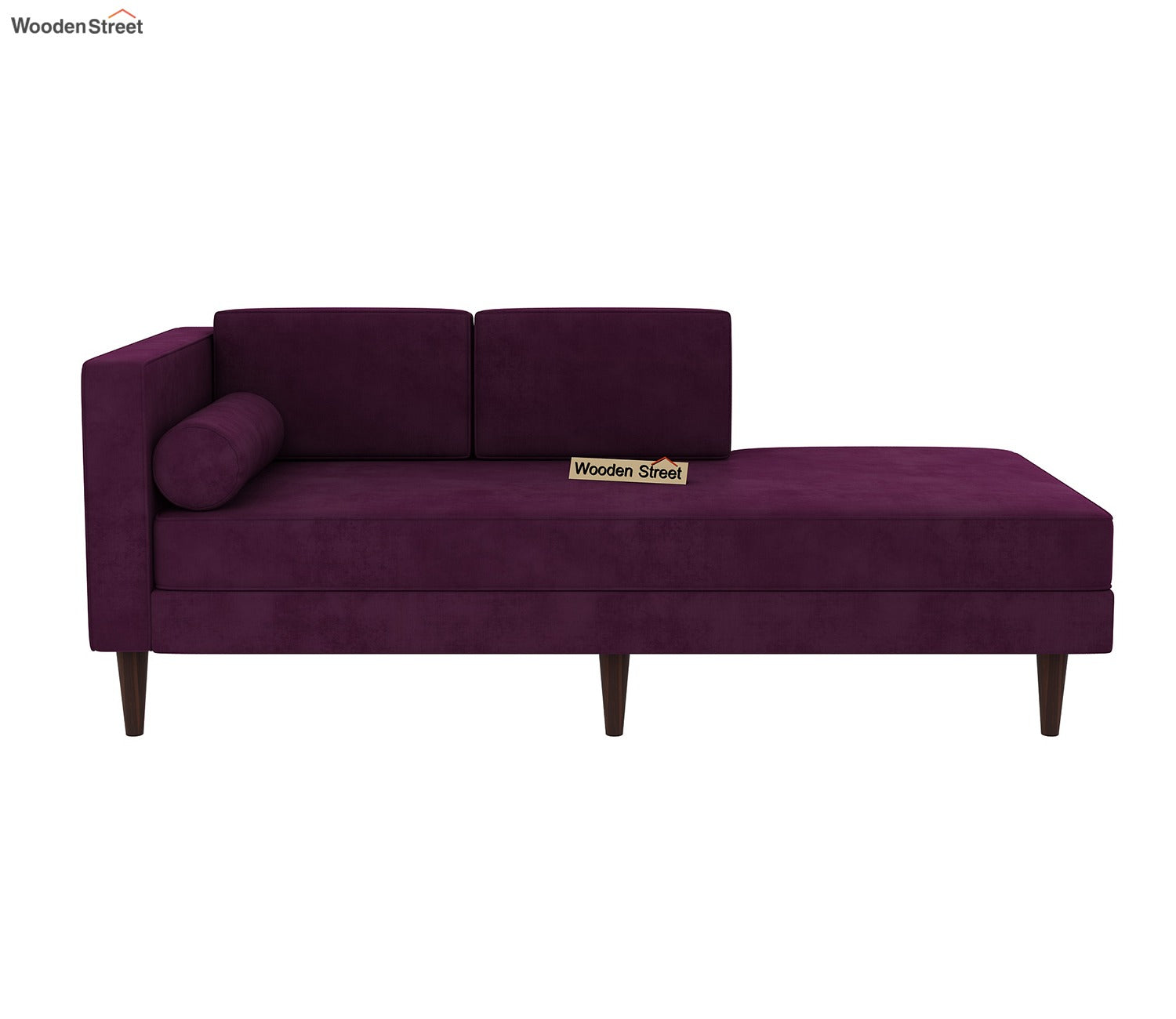 Michael Chaise Lounge (Velvet, Mulberry Pink)