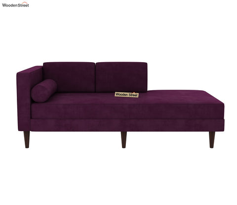 Michael Chaise Lounge (Velvet, Mulberry Pink)