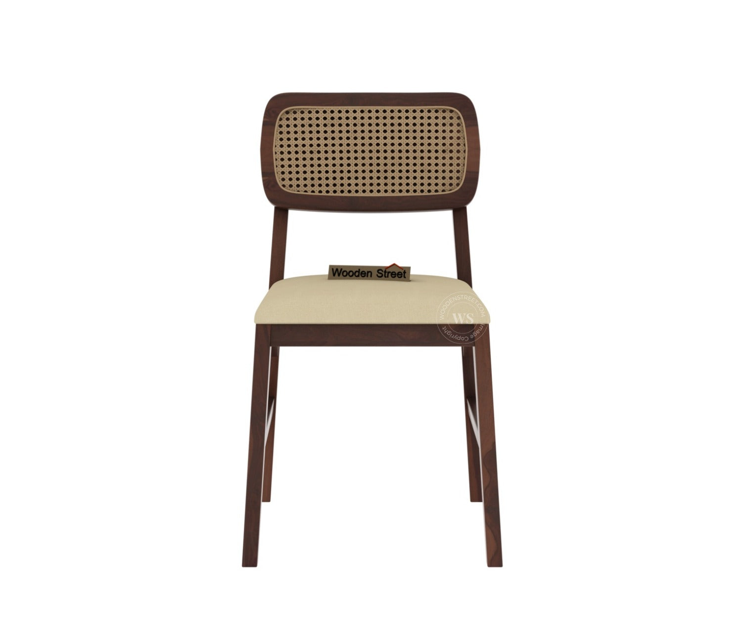 Trois Dining Chairs - Set of 2 (Walnut Finish)