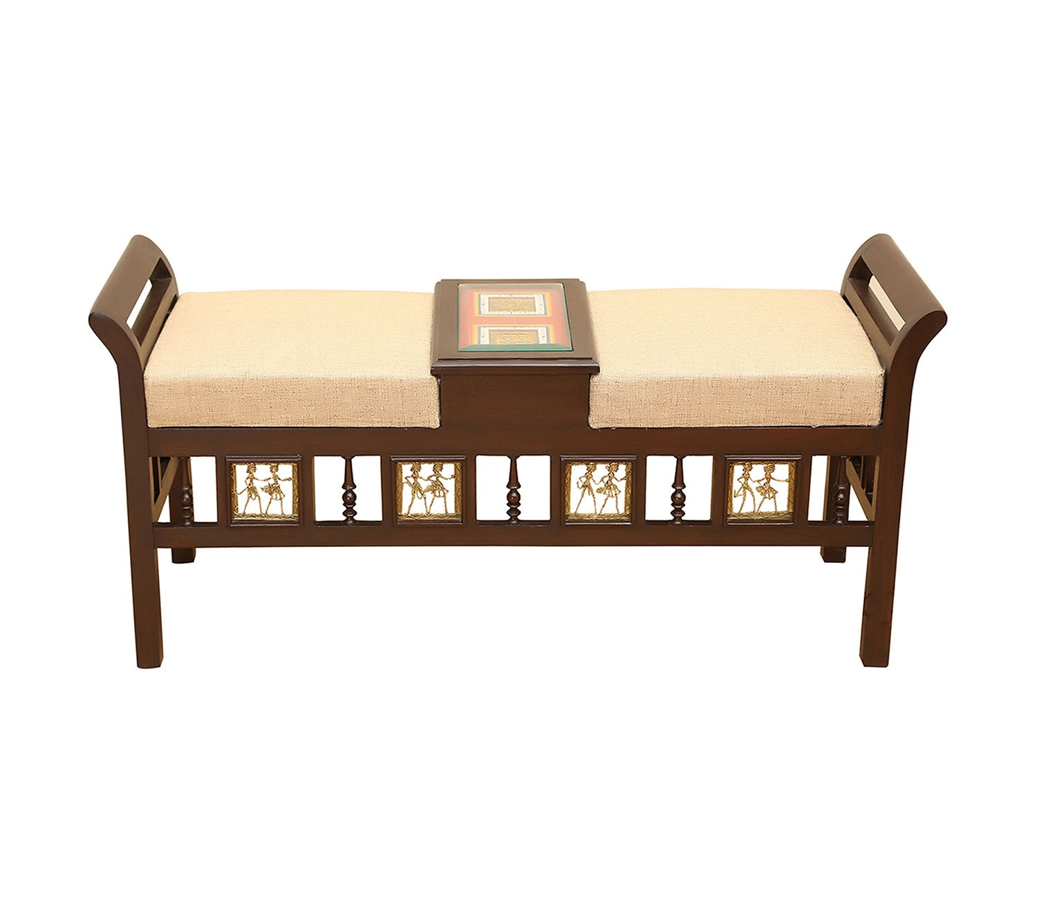 Caya Recamier in Teakwood with Walnut Finish
