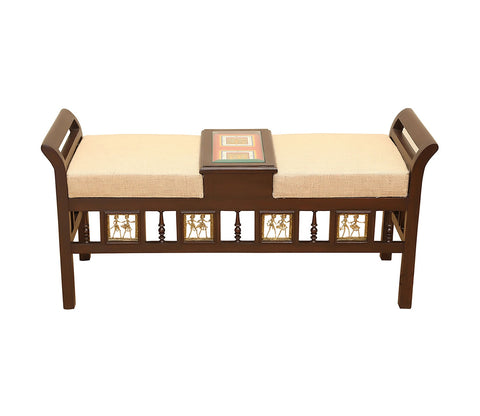 Caya Recamier in Teakwood with Walnut Finish
