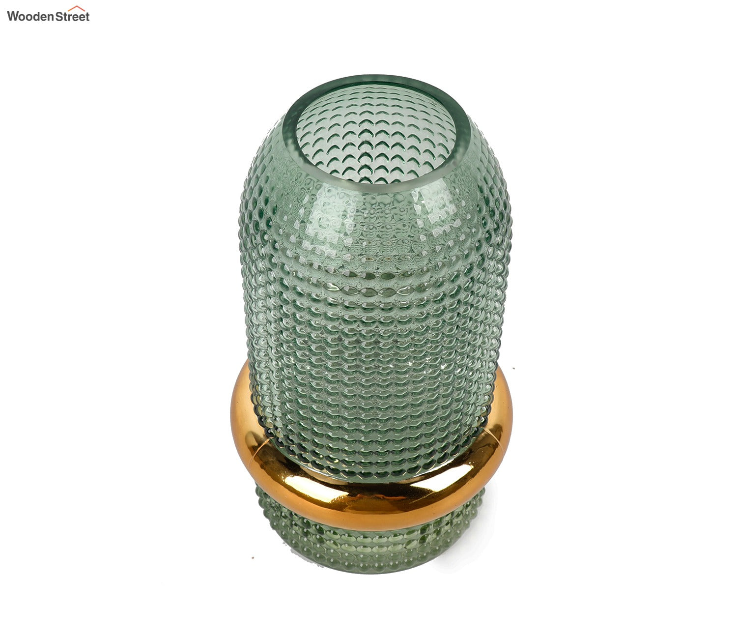Bloom Box Glass Vase (Green, L)