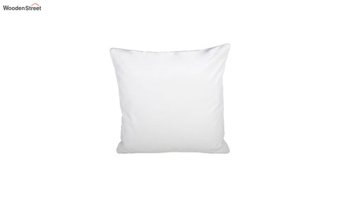 Velvet Quilted Cushion Cover - Set Of 1 (Ivory, 18 x 18 inch)