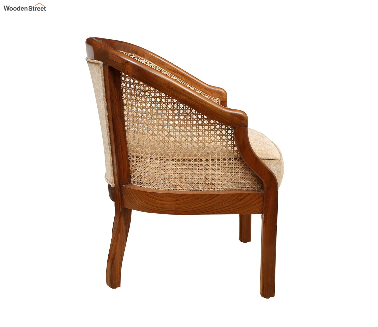 Dura Barrel Single Chair With Cane Work
