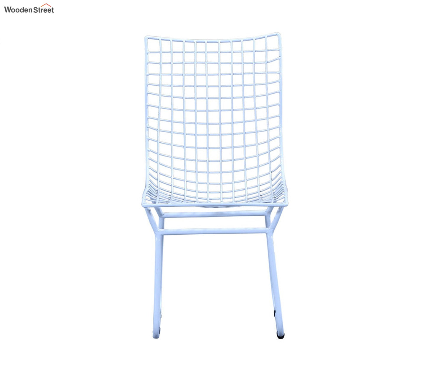 Todd Wire Mesh Metal Chair (White)