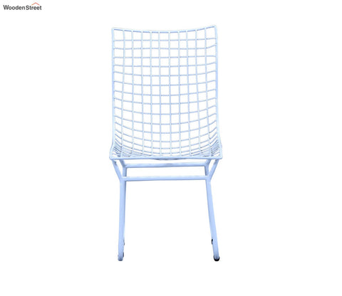 Todd Wire Mesh Metal Chair (White)