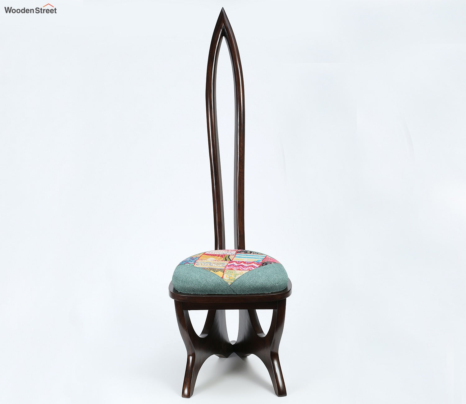 Helena Lobby Chair with Stylish Backrest in Walnut Finish