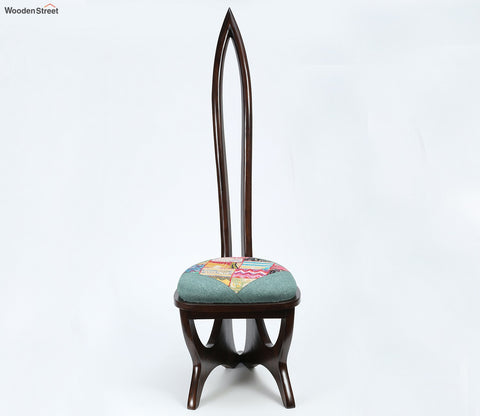 Helena Lobby Chair with Stylish Backrest in Walnut Finish