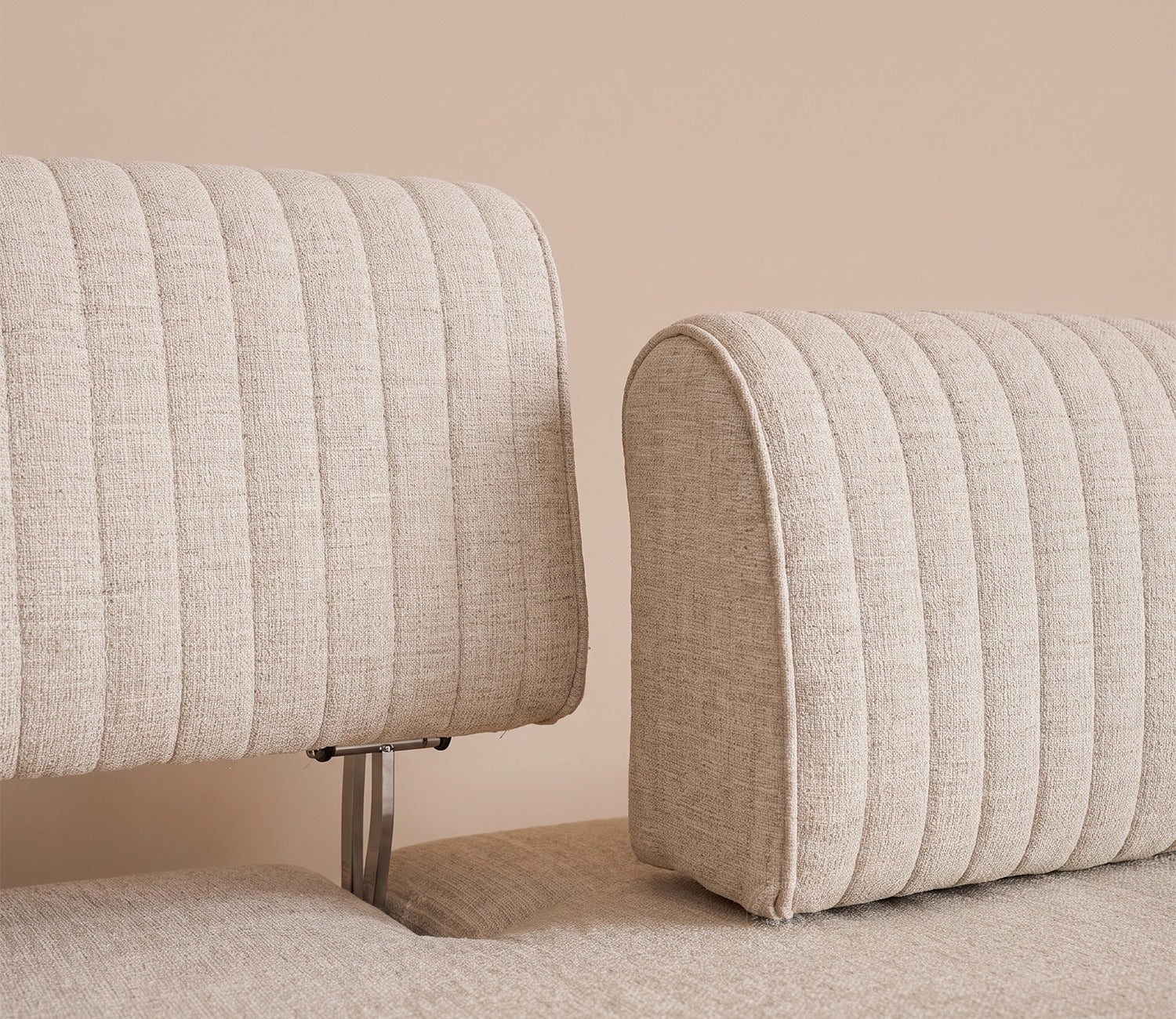 Lorenz 3 Seater Lounger Sofa With Tilt Adjust Headrest (Cotton, Jade Ivory)
