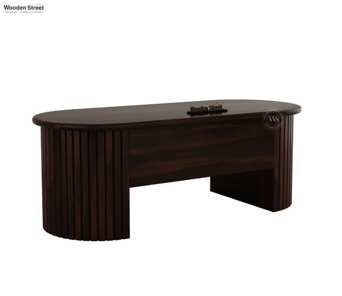Silvia Lift Top Sheesham Wood Coffee Table with Hidden Storage Compartment (Walnut Finish)
