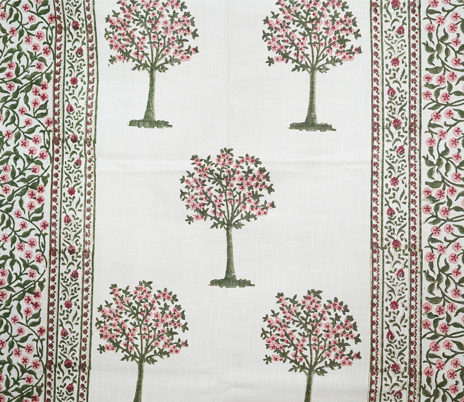 Happy Tree Jaal 1 Piece Long Door Curtain (White, 9 Feet)