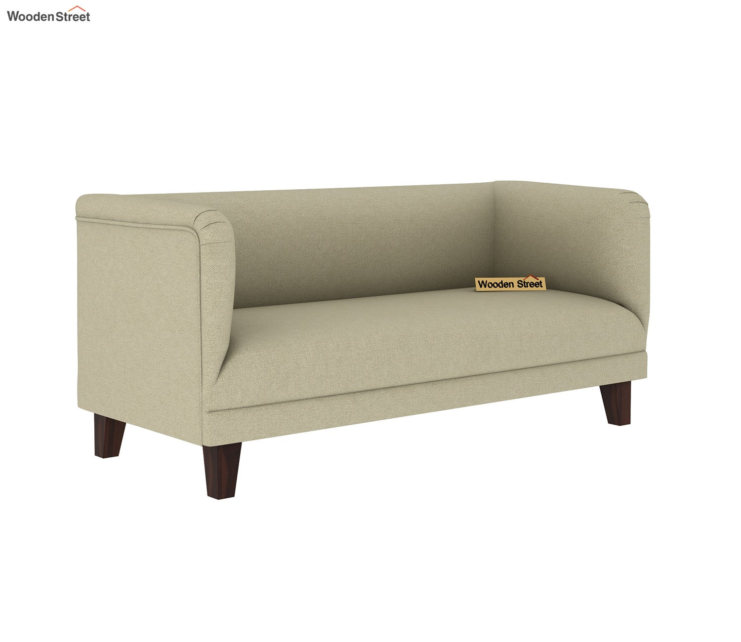Dexter 3 Seater Fabric Sofa (Cotton, Sand Beige)
