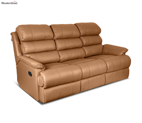 Valencia Three Seater Recliner Sofa (Clay Brown)