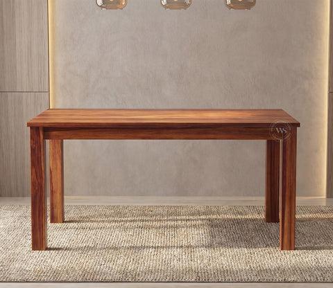 Janet 6 Seater Dining Table (Honey Finish)