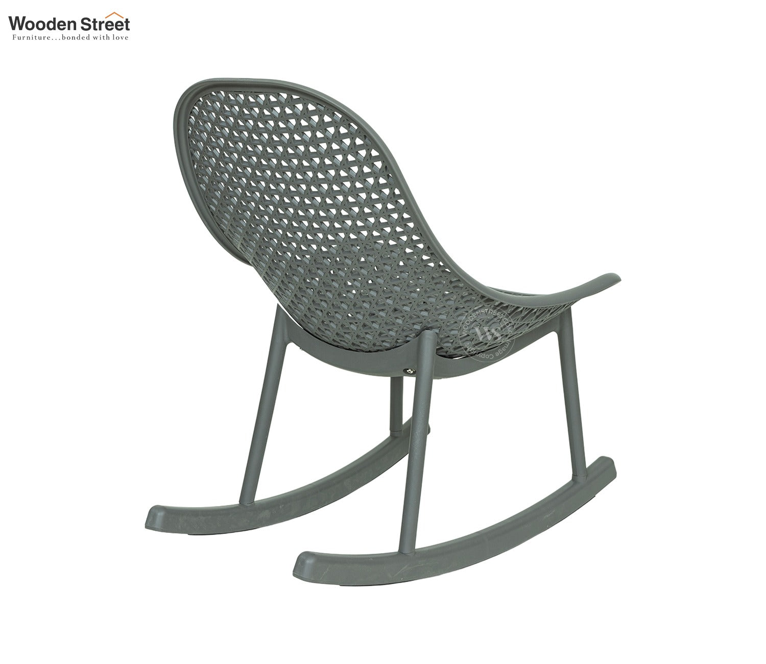 Blossie Designer Outdoor Reclining Chair – Durable & PP (Grey)