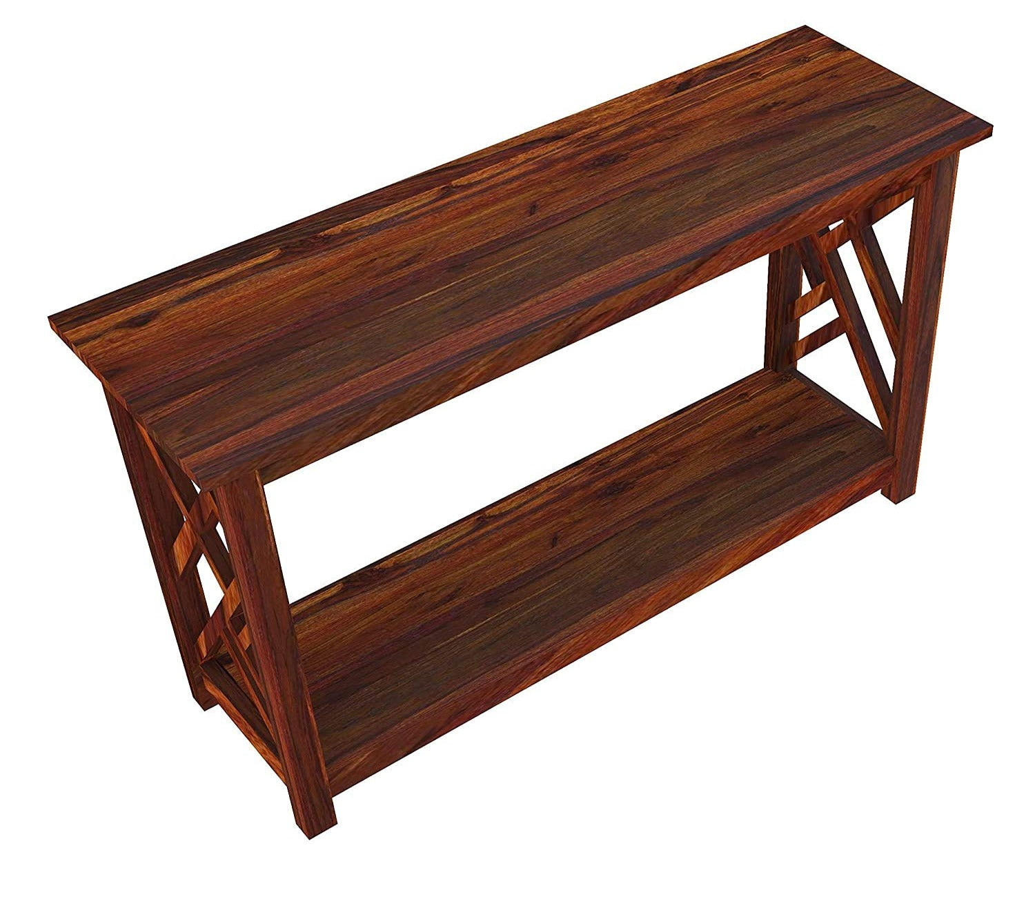 Criss Cross Designer Wooden Console Table