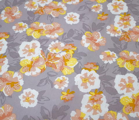 Blossom Celebration Queen Size Bedsheet (Orange)
