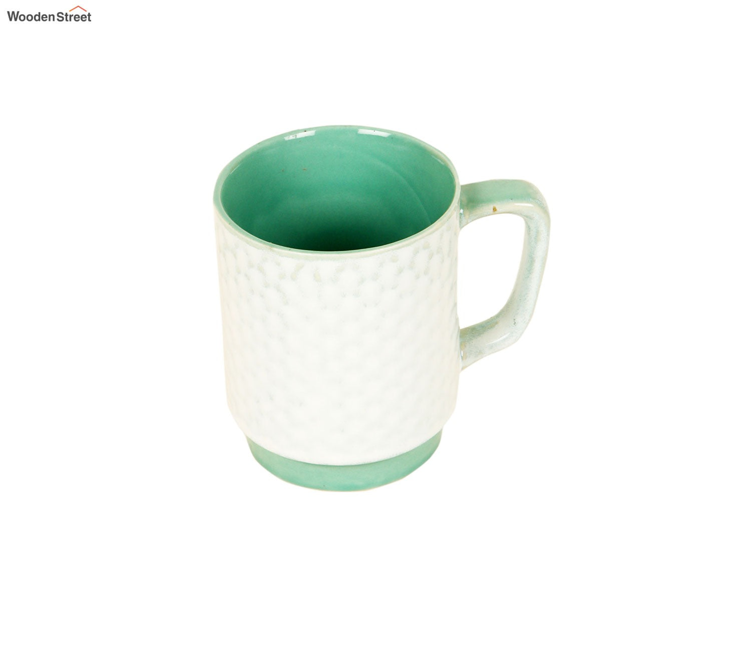 White Pearl Ceramic Tea Cups (Set of 6)