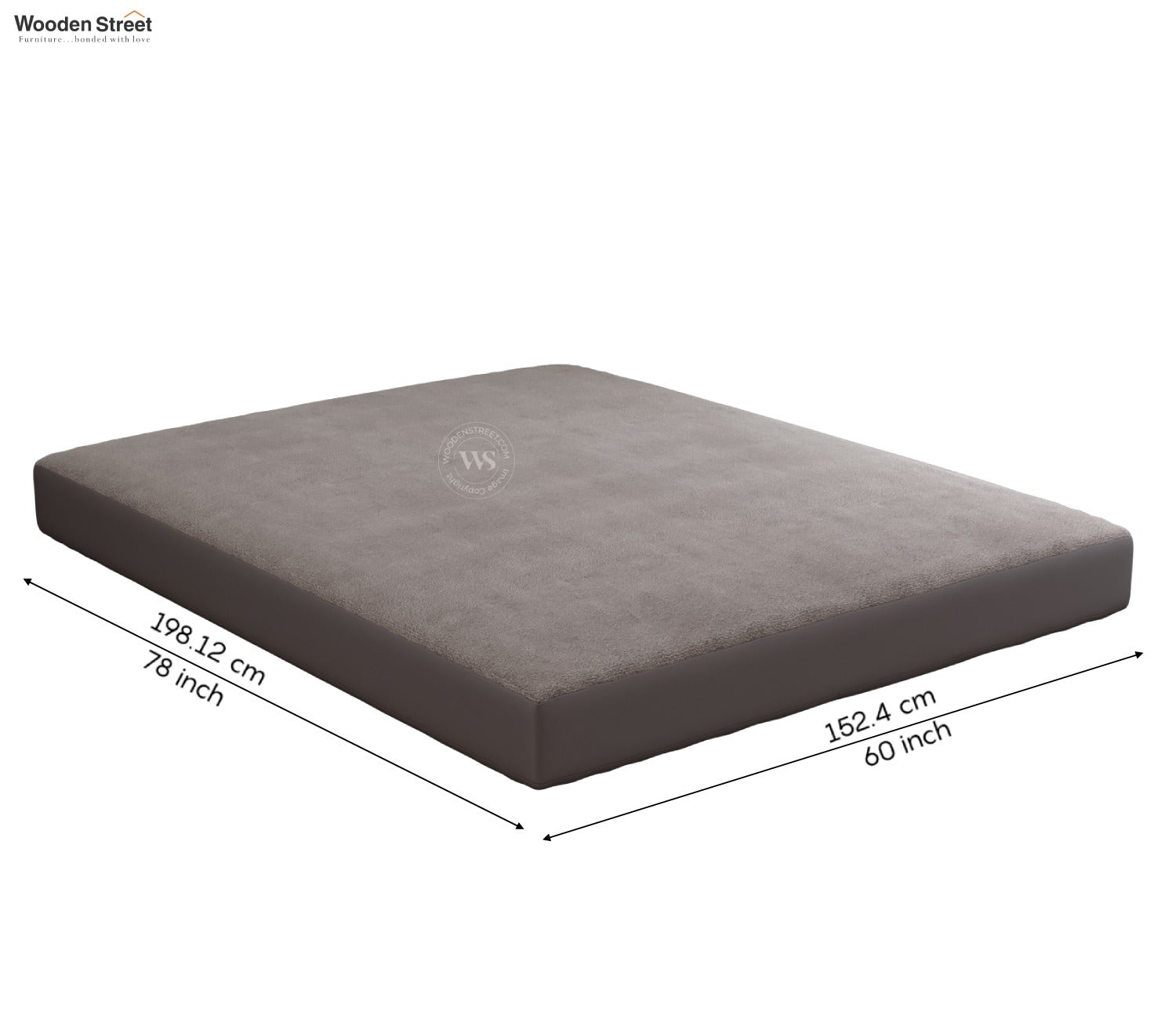 Featherix Cotton Feel Terry Ultra Soft Breathable Hypoallergenic Waterproof Mattress Protector Queen Size (Grey, 78 x 60)