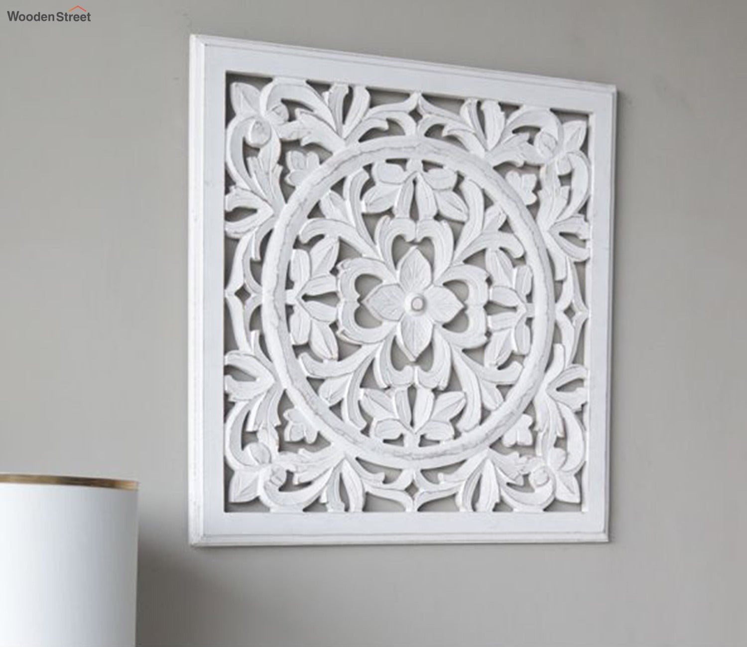 Marie Wall Panel without Glass (White Finish, 24 x 24)